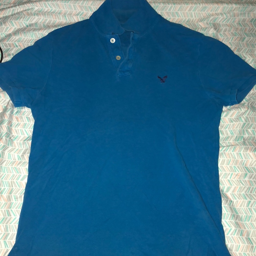 American Eagle fabric dyed polo
